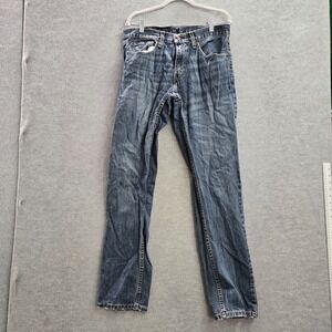 Levi's 559 Men Jeans 32x34 Blue Denim Relaxed Fit Straight Pockets Mid Rise